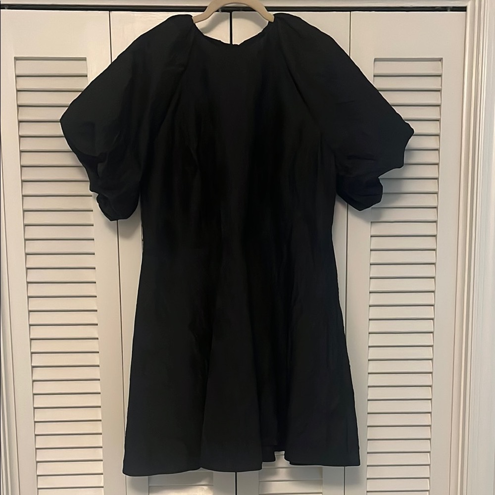 Black Jacquard dress with bows